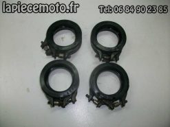 1072-Pipes d'amissions avec colliers (les 4) YAMAHA R1 RN014
