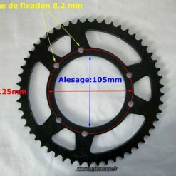604b-Kit chaine France Equipement Aprilia 50 RX